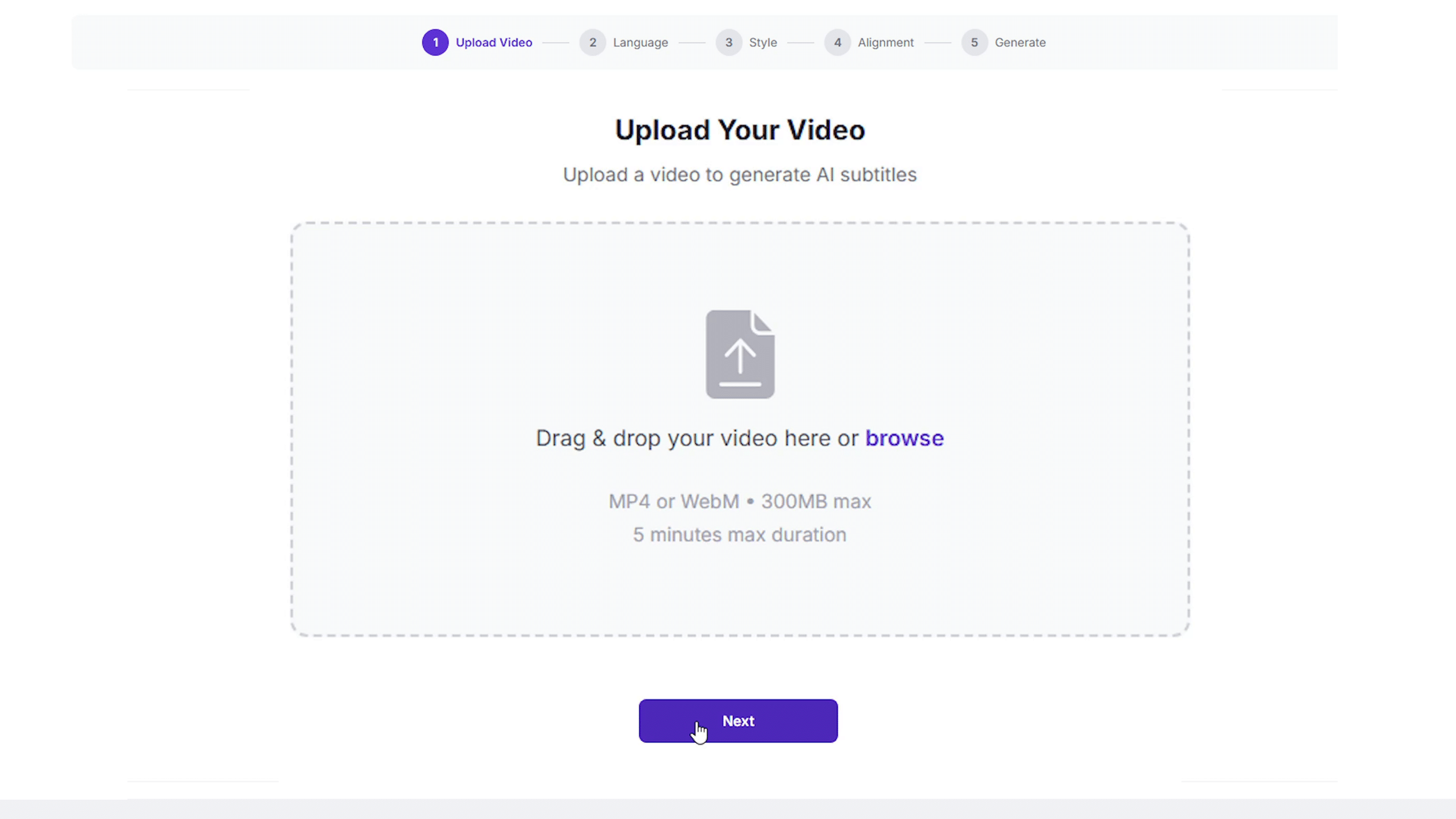 Uploading video file on laptop