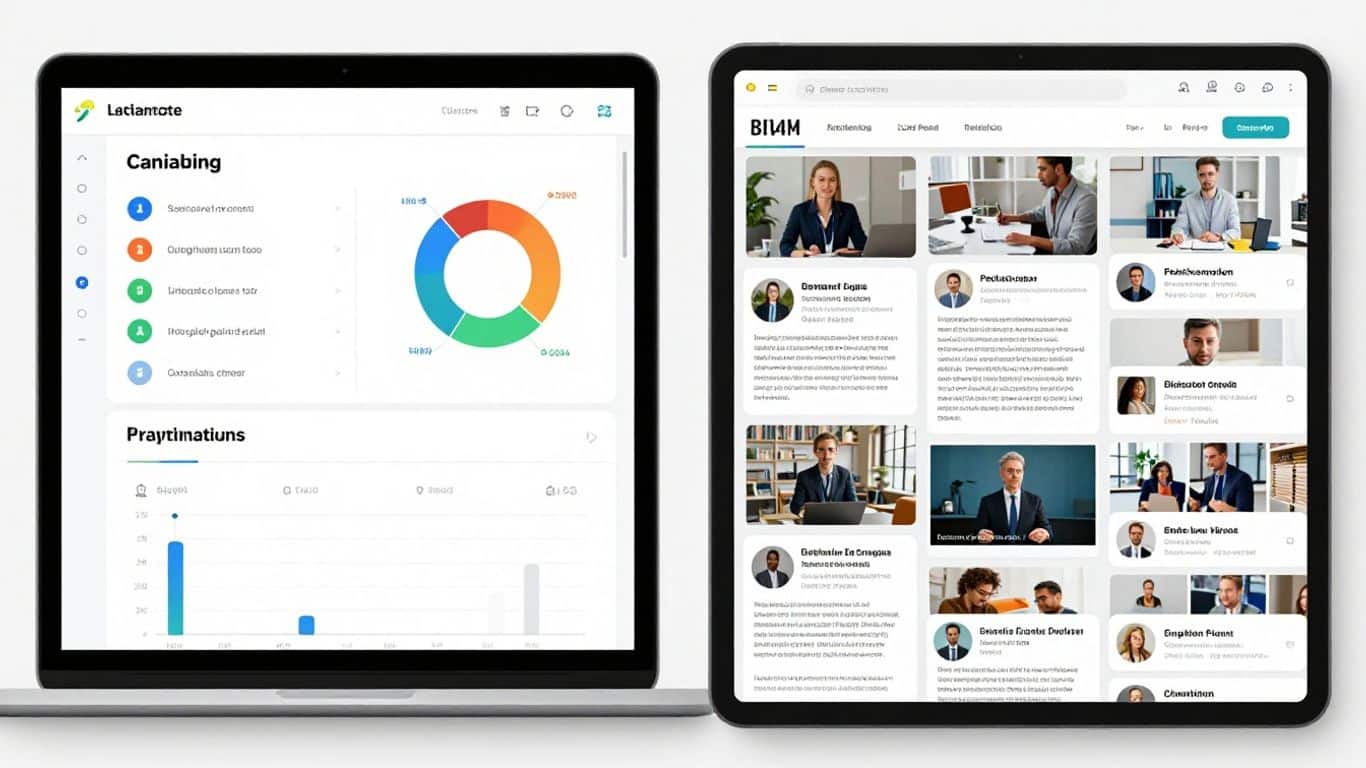 LMS vs LCMS interfaces comparison